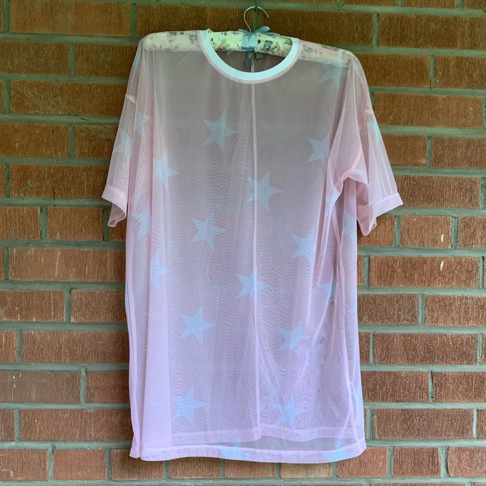 NWOT🌸 sheer oversized swimwear coverup